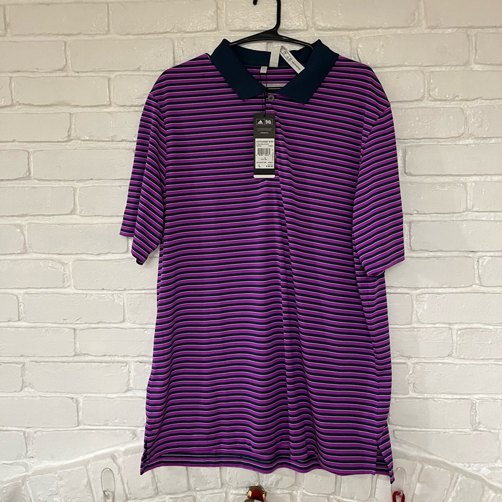 Men’s large adidas polo new with tags
